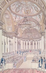 Císařská hostina ve Velkém salonu paláce Tuileries u příležitosti sňatku Napoleona I. (1769-1821) a Marie-Louise (1791-1847) z Rakouska, 2. dubna 1810, vyryl Charles Norma